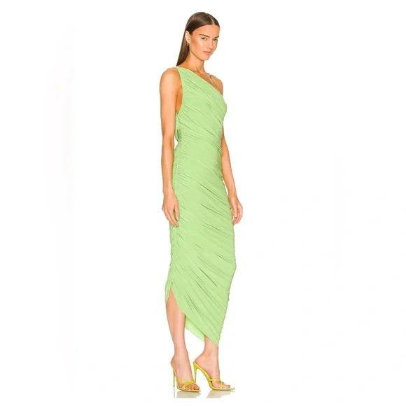 Norma Kamali for Fwrd Diana Mini Dress in Green